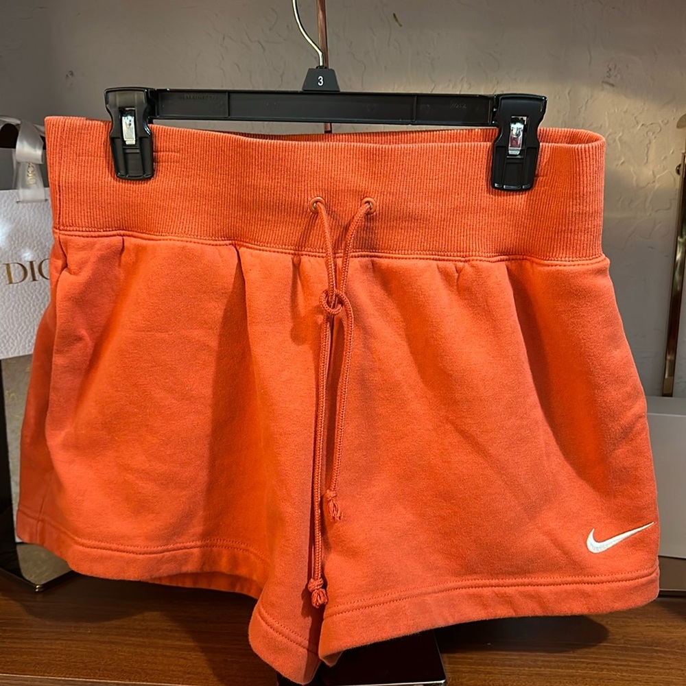 Nike Orange Drawstring Athletic Shorts